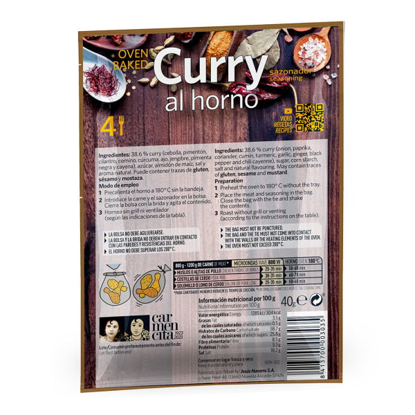 Curry al horno
