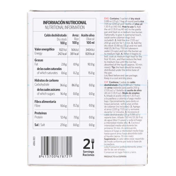 Paella kit arroz negro estuche - 2...