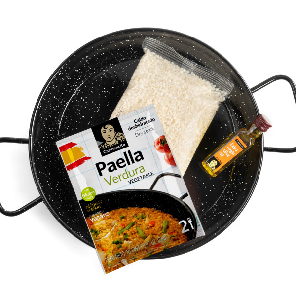 Paella kit verdura paella esmaltada -...