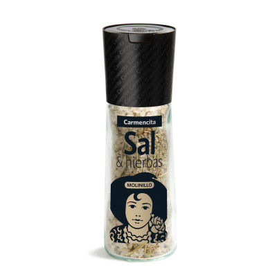 Sal marina con hierbas