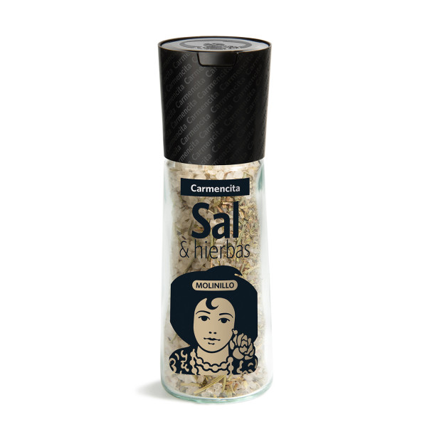 Sal marina con hierbas