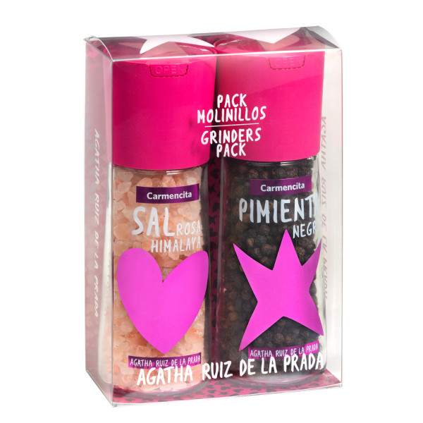 Molinillos pimienta negra y sal rosa by Agatha Ruiz de la Prada