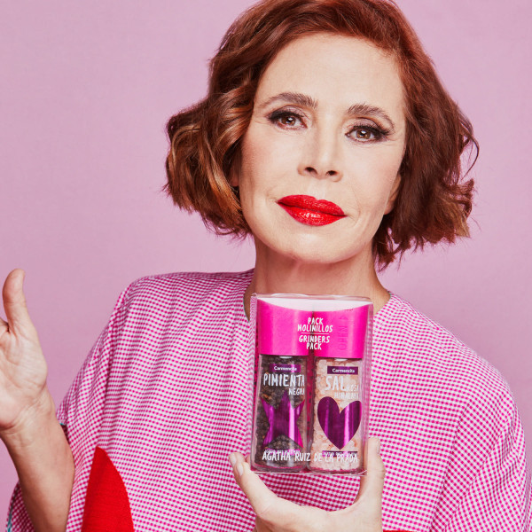 Molinillos pimienta negra y sal rosa...