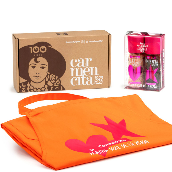 Pack delantal + molinillos Agatha