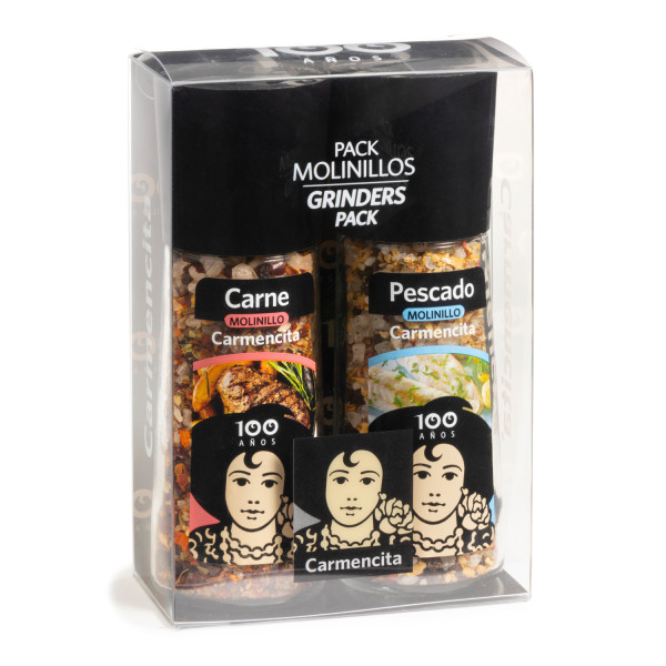 Molinillos carne y pescado pack