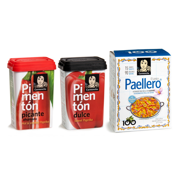 Paellero y pimentón pack