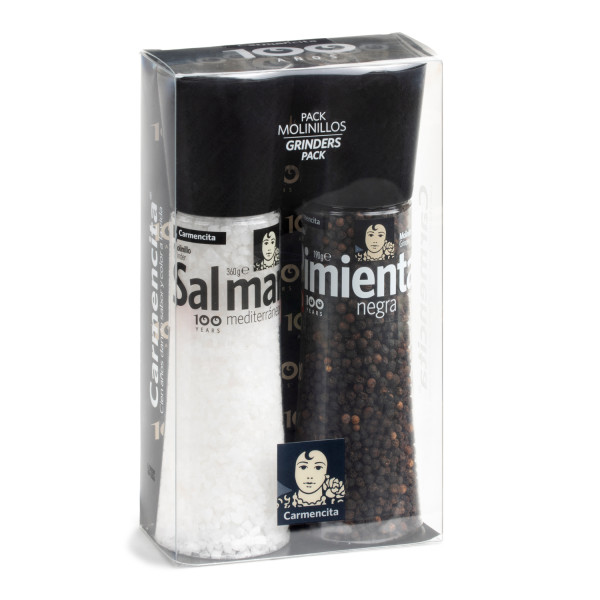 Molinillos sal marina y pimienta pack