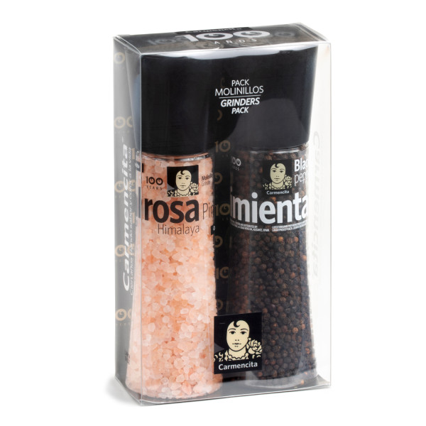 Molinillos sal rosa y pimienta pack