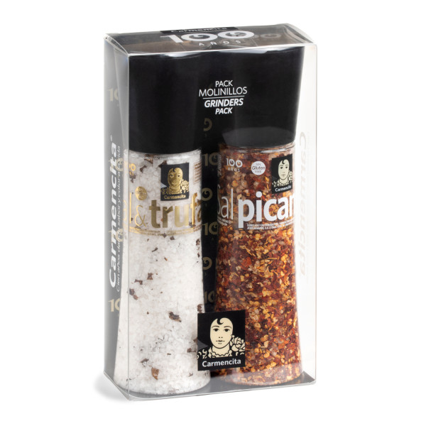 Molinillos sal picante y sal trufa pack