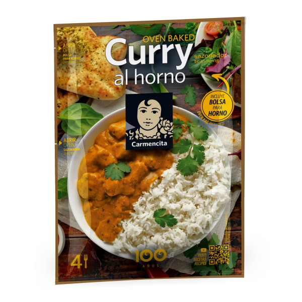 Pack curry al horno