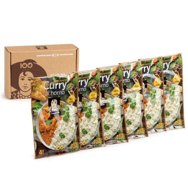 Pack curry al horno