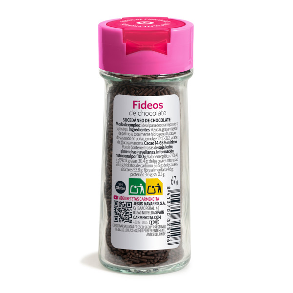 Fideos de chocolate Fideos de chocolate