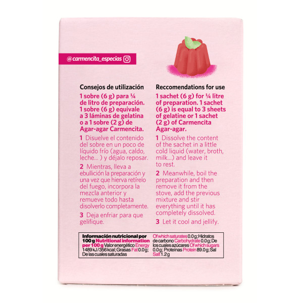 Gelatina neutra en polvo