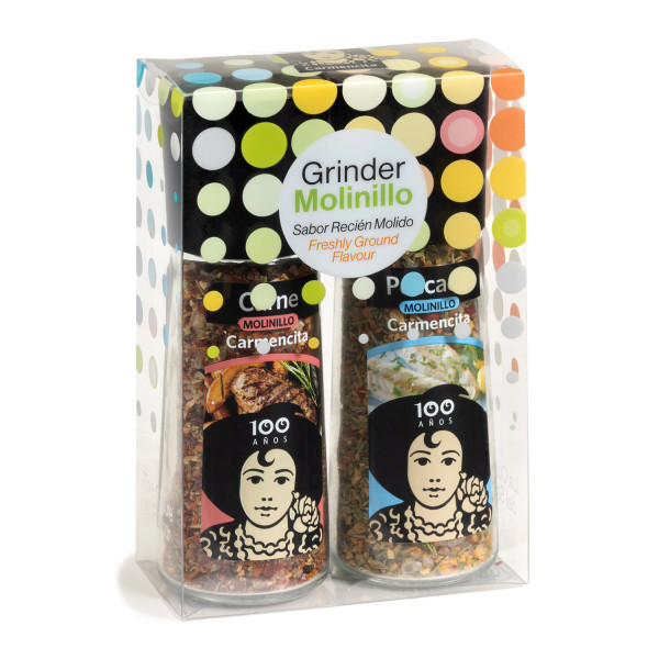 Molinillos carne y pescado pack