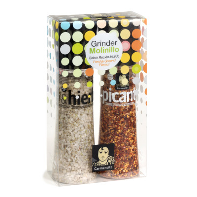 Molinillos sal hierbas y...