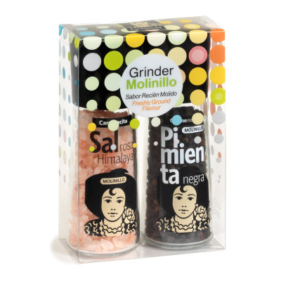 Molinillos sal rosa y...