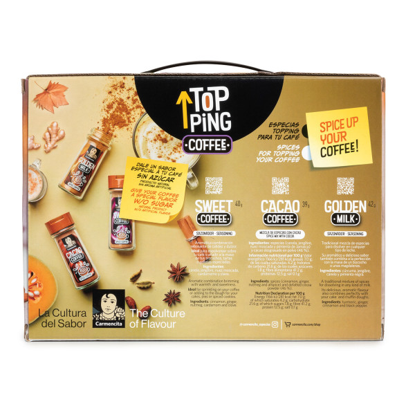 Topping spice coffee pack